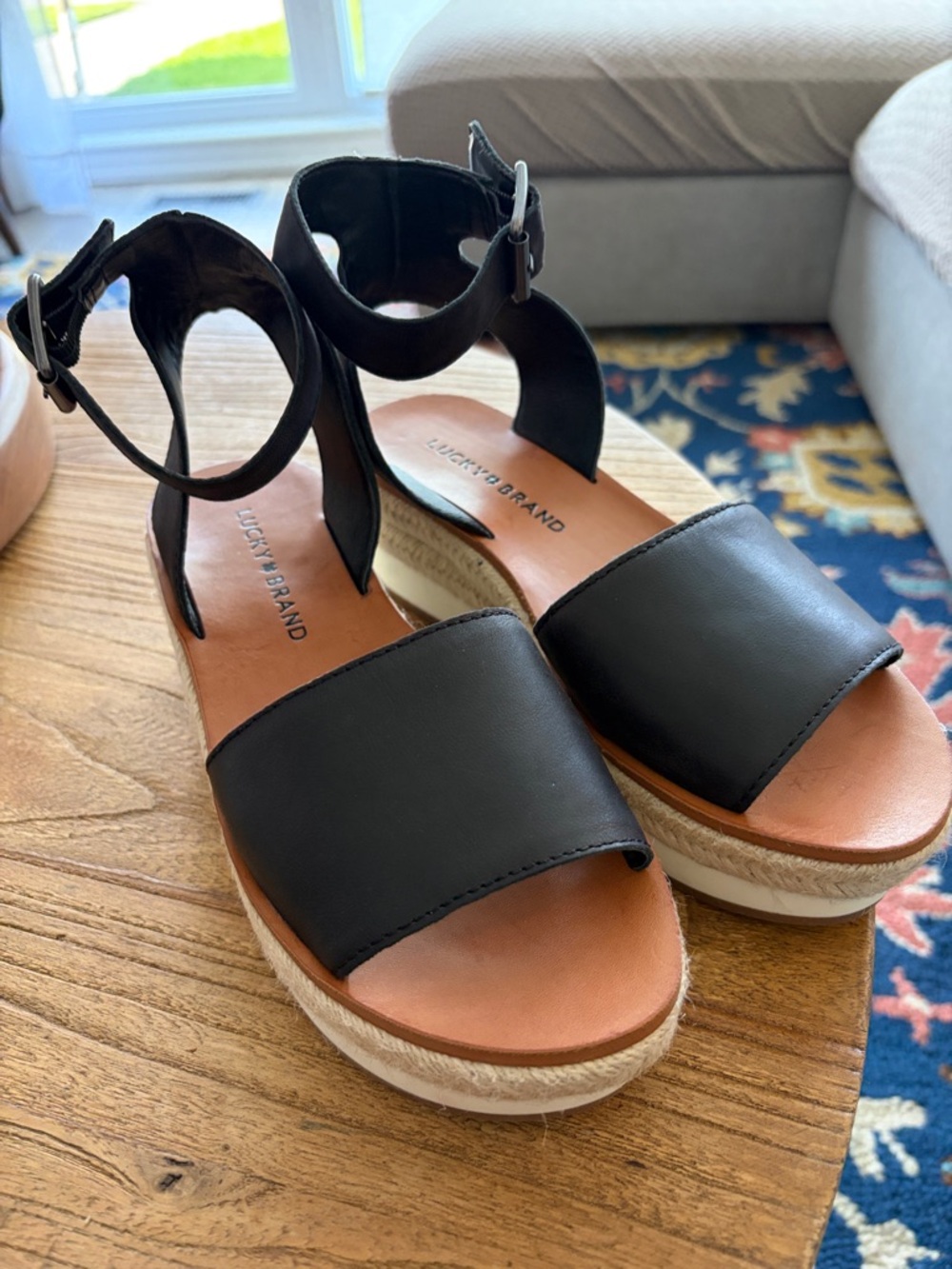 Lucky Brand Women's Joodith Espadrille Platform Wedge Sandals